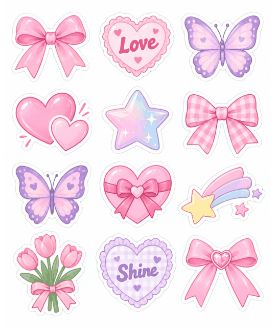 Preview of Printable Stickers for Girls